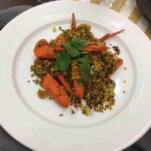Roasted Carrots, Mung Bean, Tomato and Quinoa Salad (vegan, gluten-free)